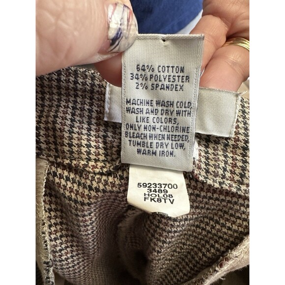Gap Size 10 Houndstooth Wide Leg Pants E26 - Picture 7 of 7